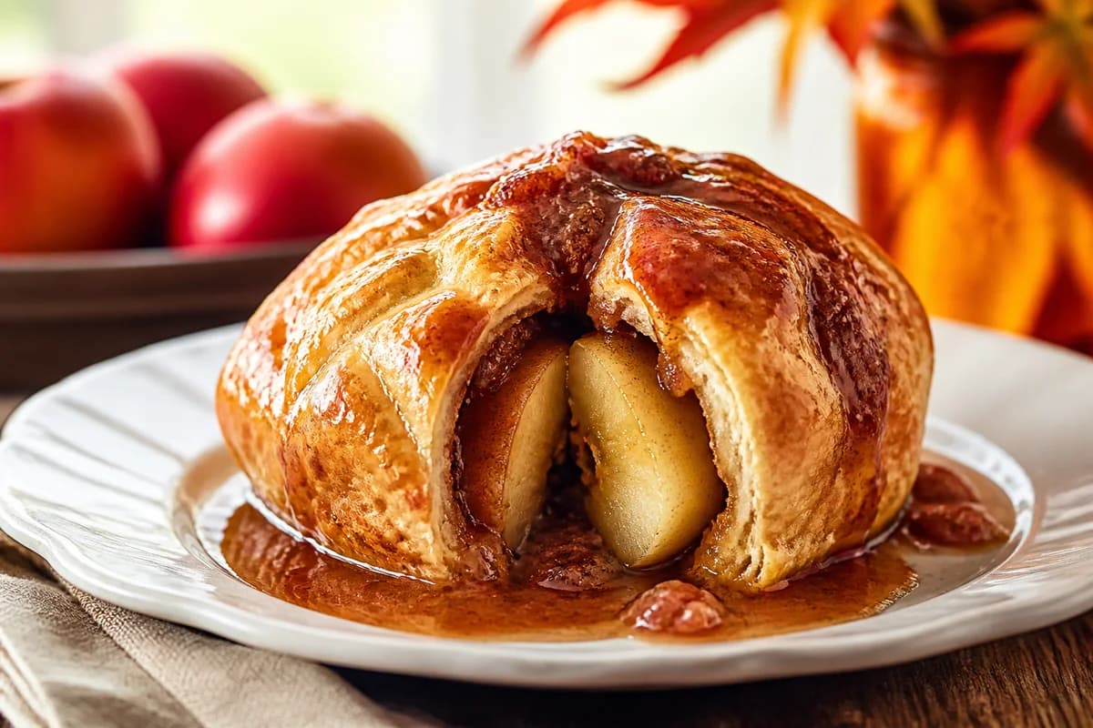 Finished Apple Dumpling