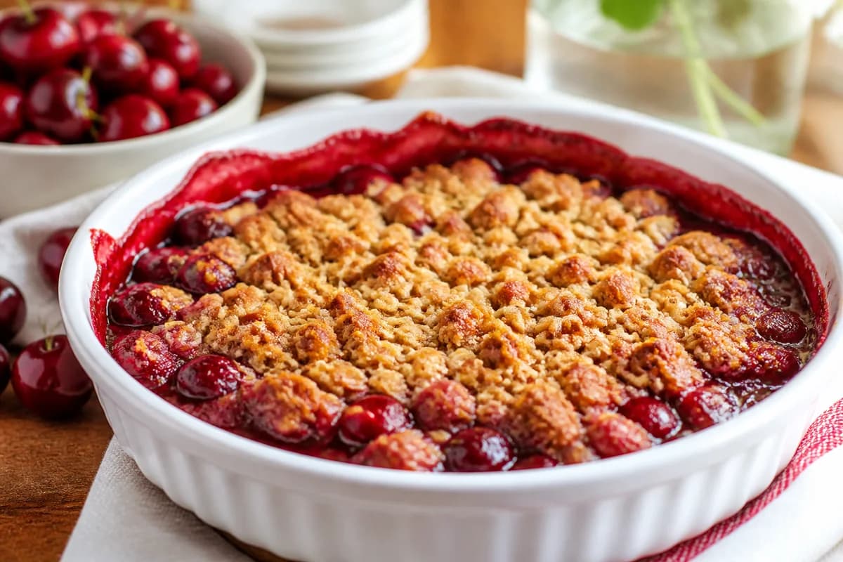 Finished Cherry Crisp