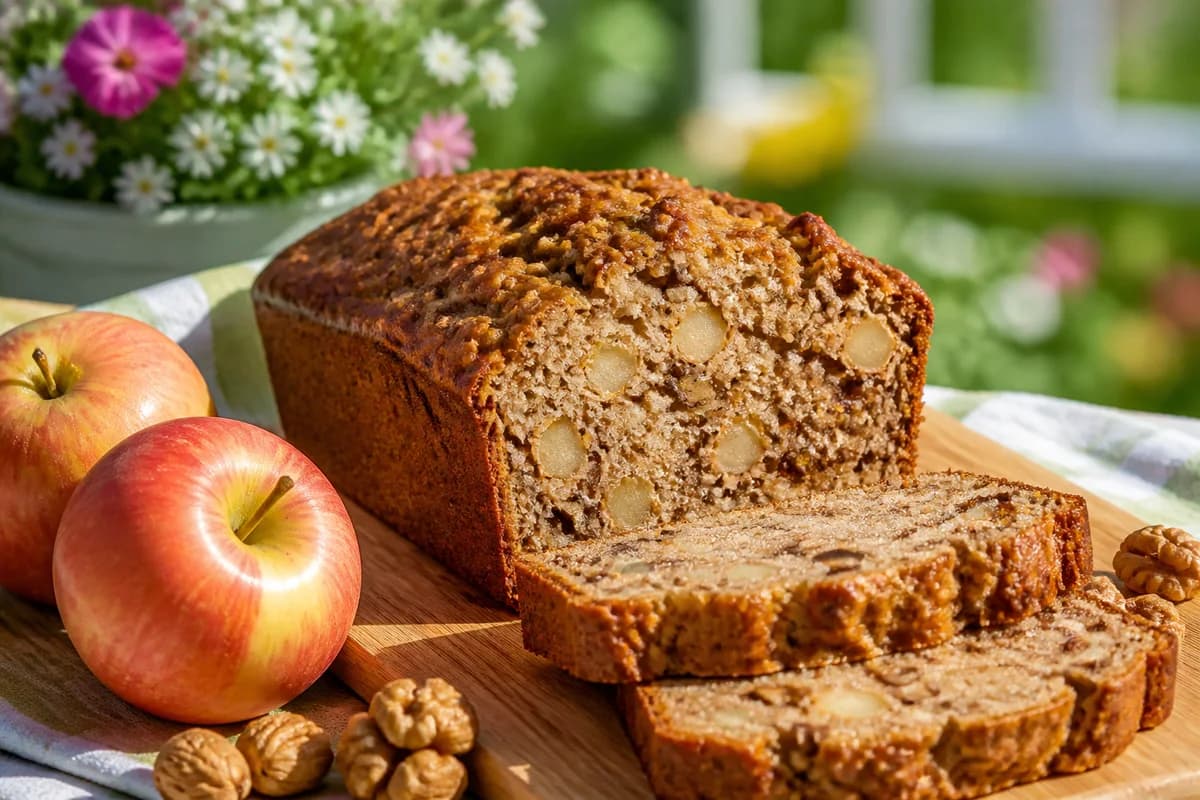 Finished Spiced Apple Walnut Bread