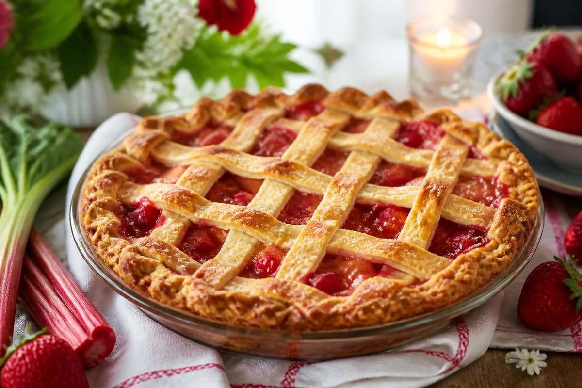 Finished Strawberry Rhubarb Pie