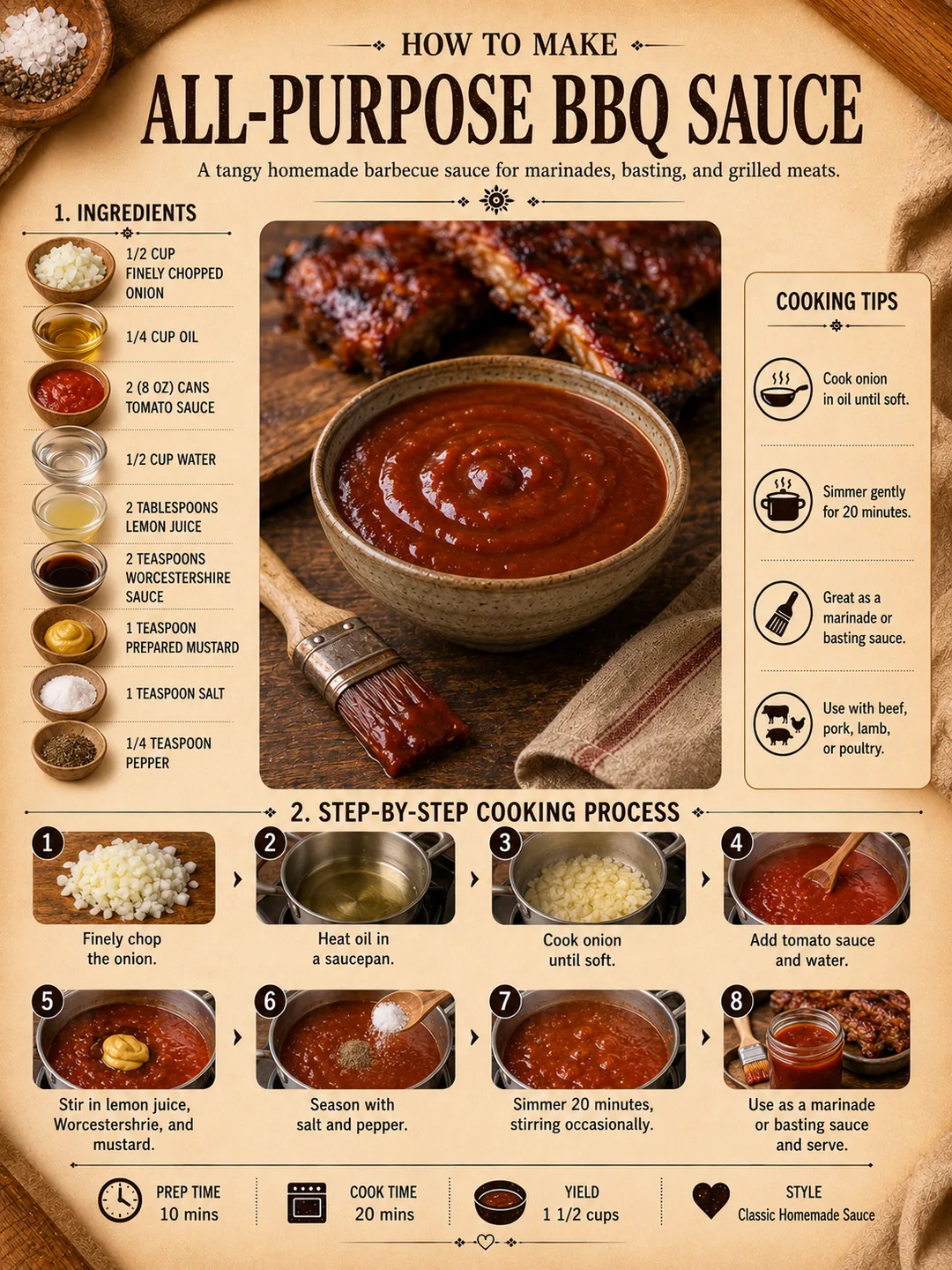 Official source card for All Purpose BBQ Sauce