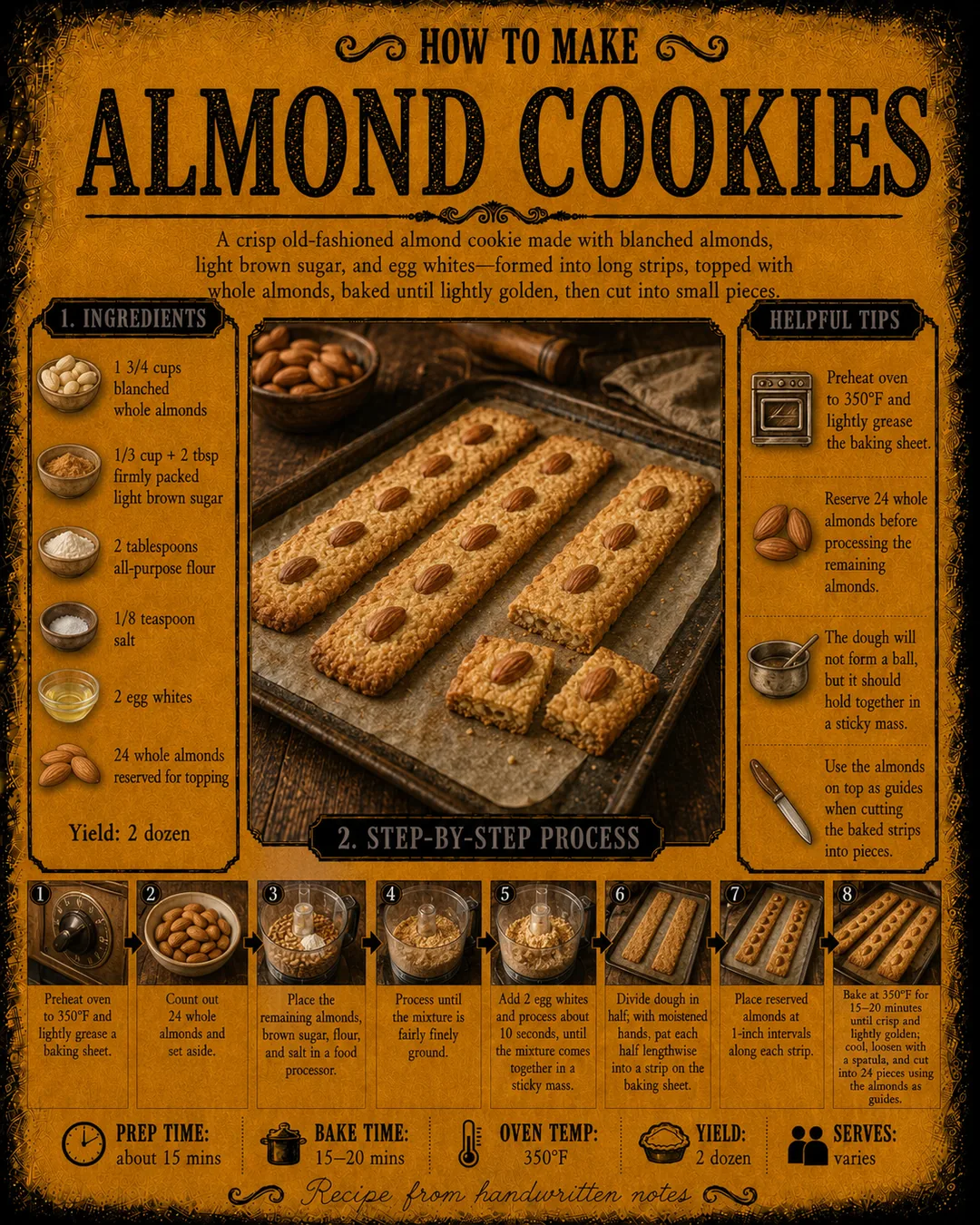 Official source card for Almond Cookies