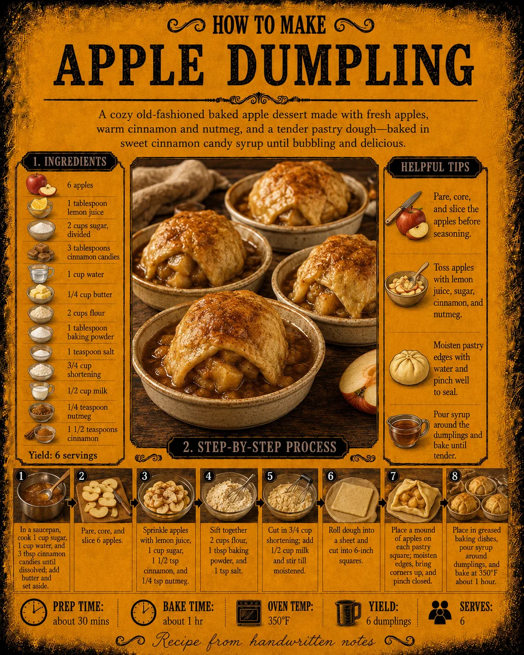 Official source card for Apple Dumpling