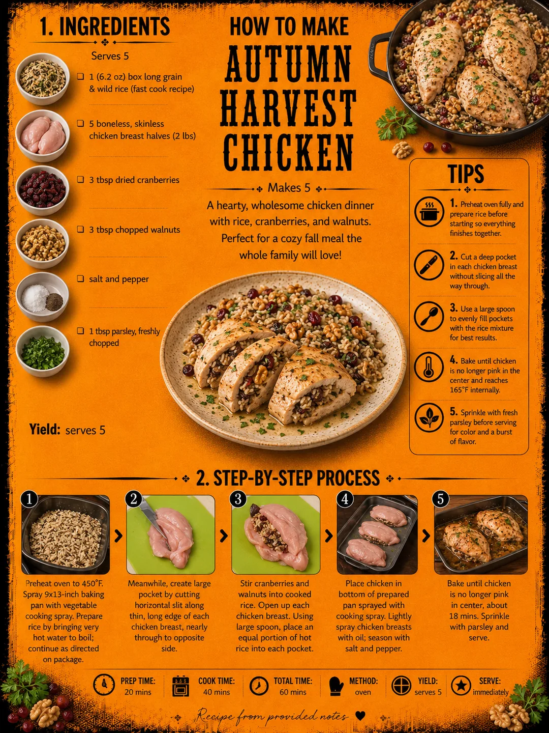 Official source card for Autumn Harvest Chicken
