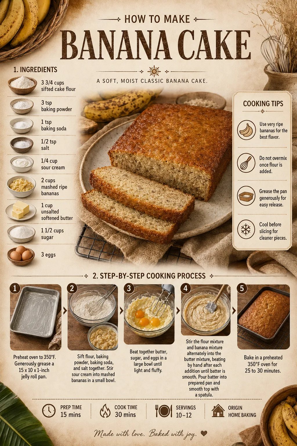 Official source card for Banana Cake