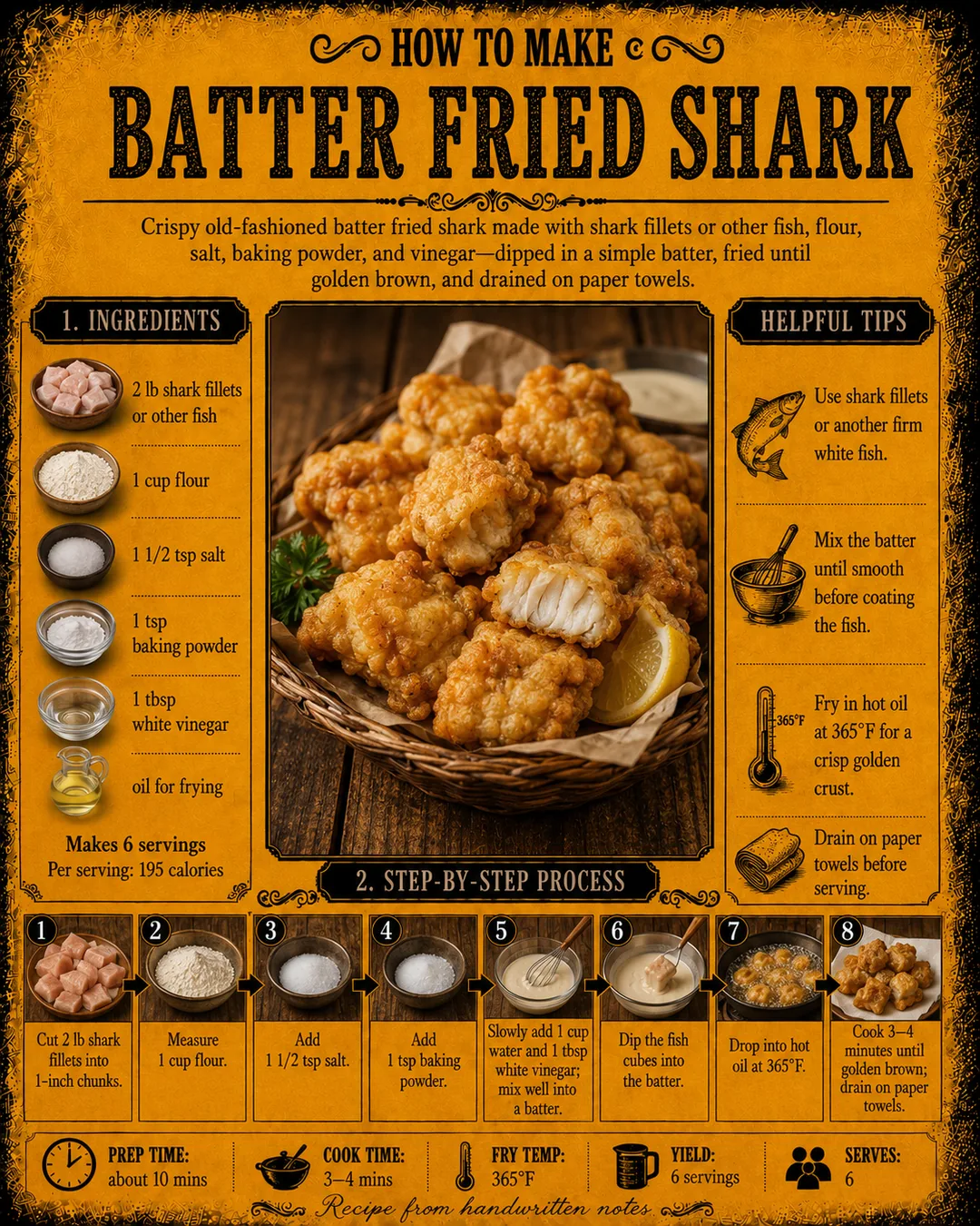 Official source card for Batter Fried Shark