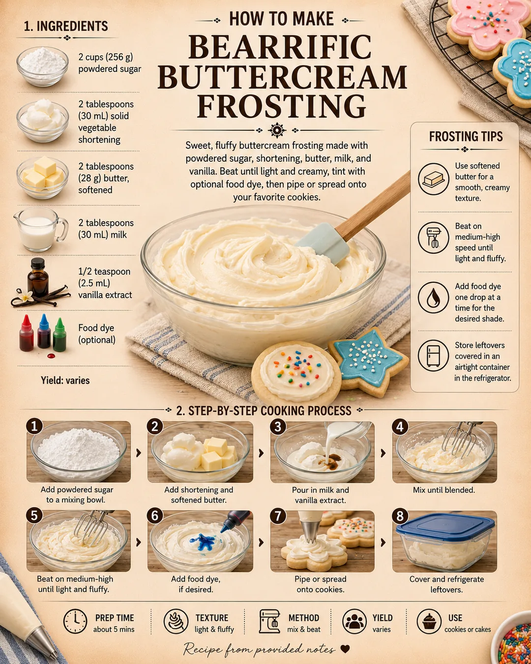 Official source card for Bearrific Buttercream Frosting