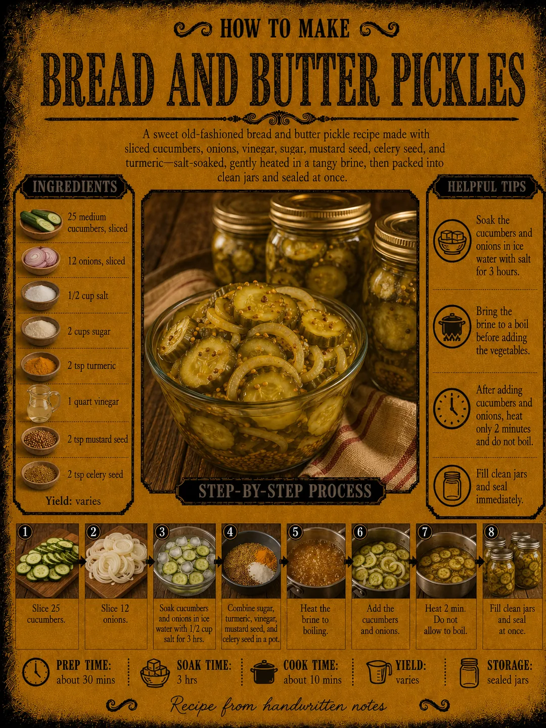 Official source card for Bread And Butter Pickles