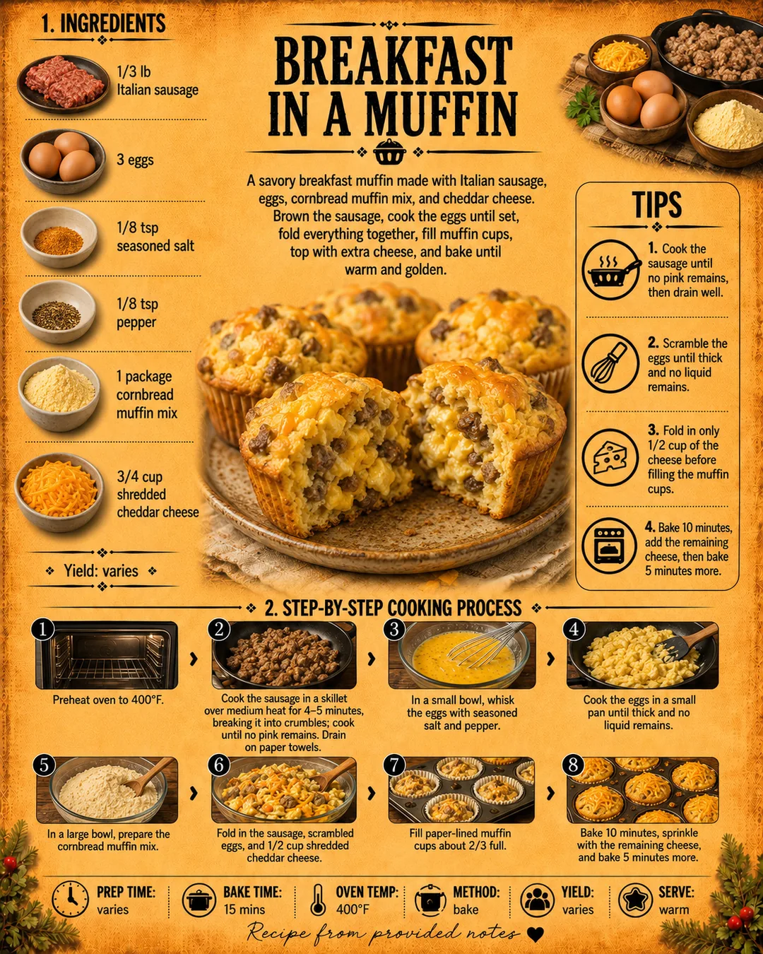 Official source card for Breakfast In A Muffin