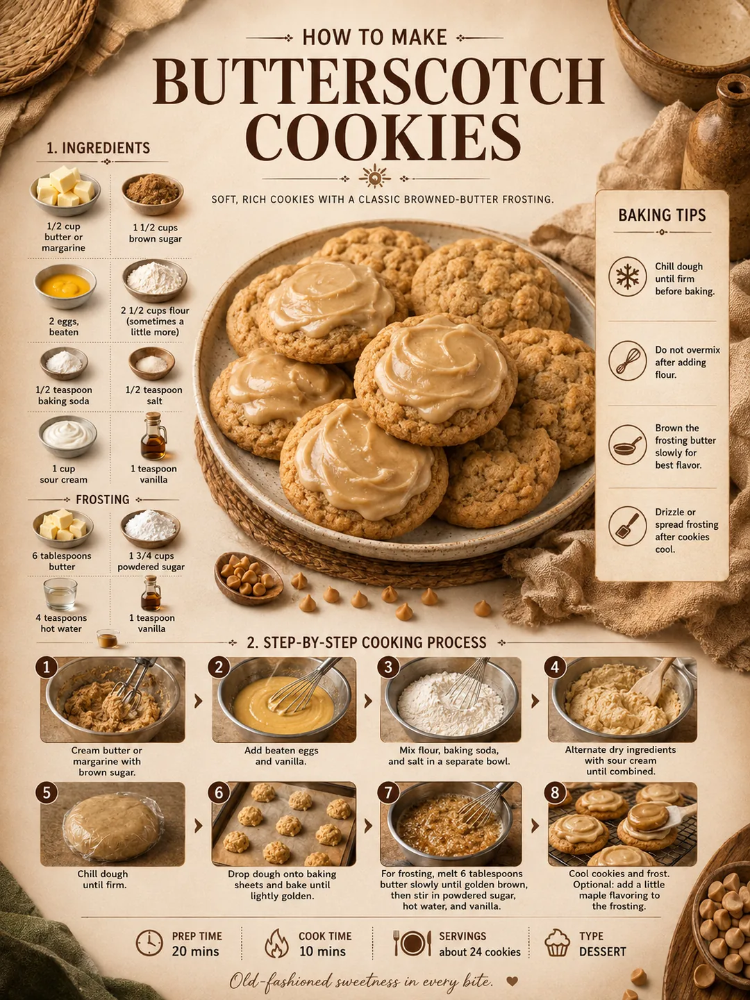 Official source card for Butterscotch Cookies