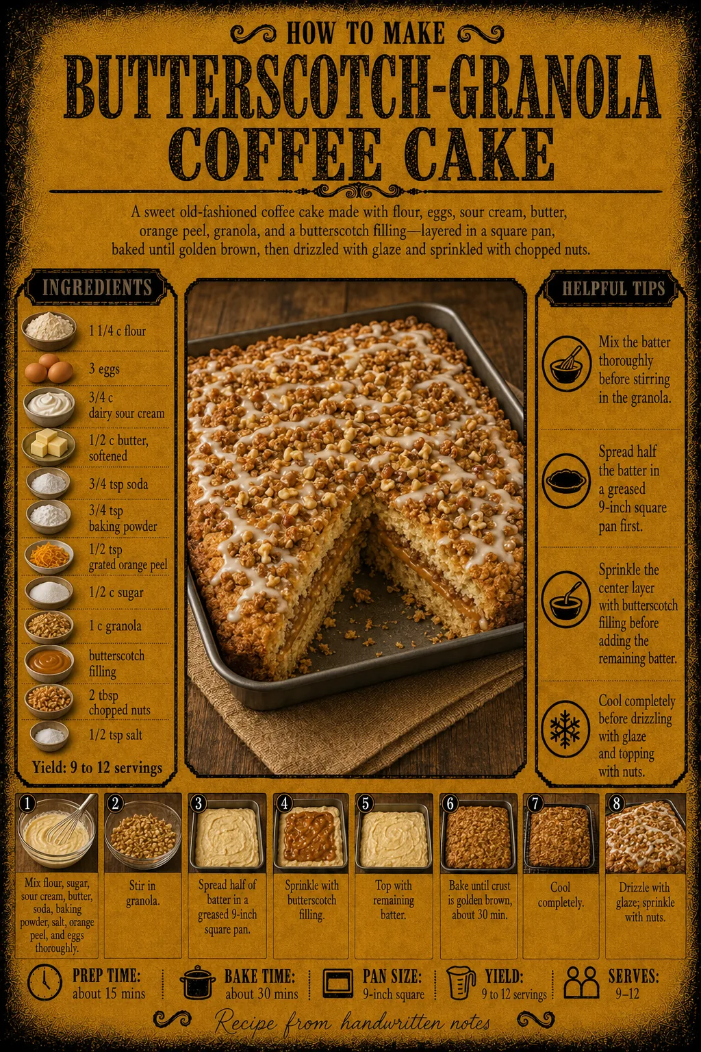 Official source card for Butterscotch-Granola Coffee Cake