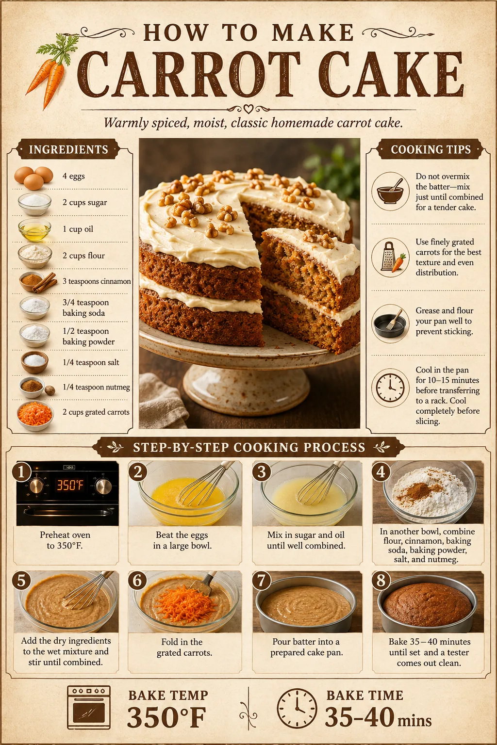 Official source card for Carrot Cake