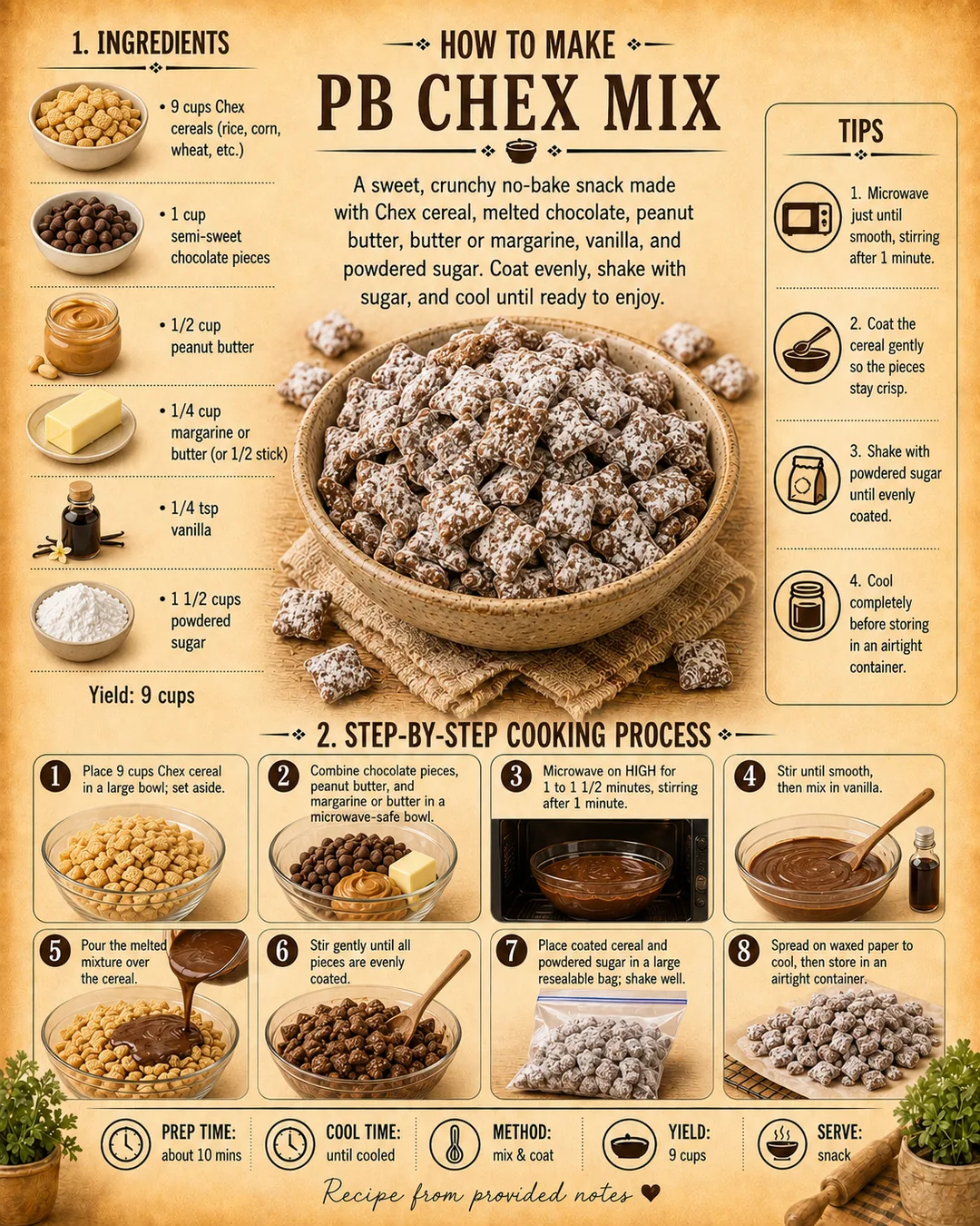 Official source card for Chex Mix