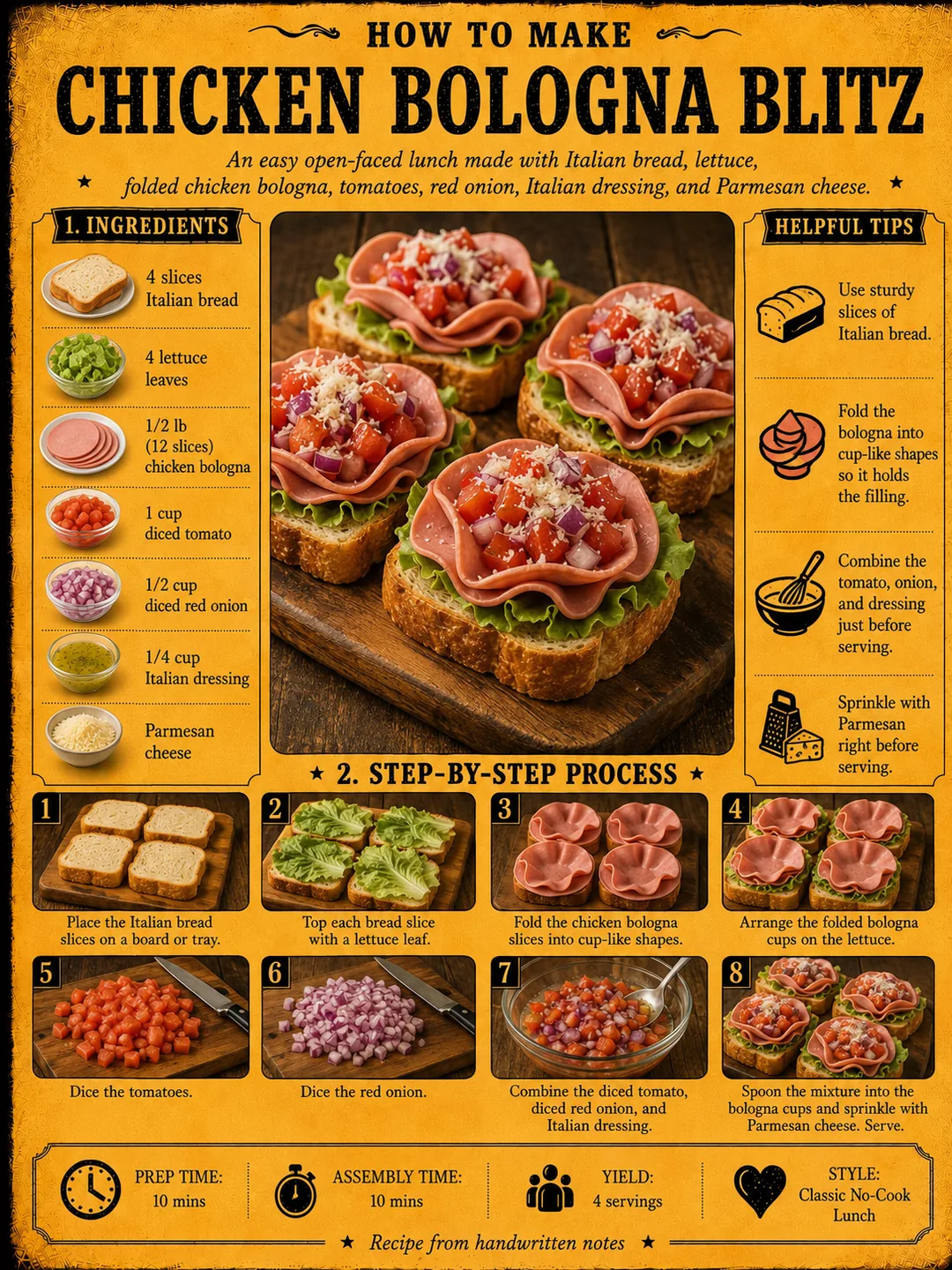 Official source card for Chicken Bologna Blitz