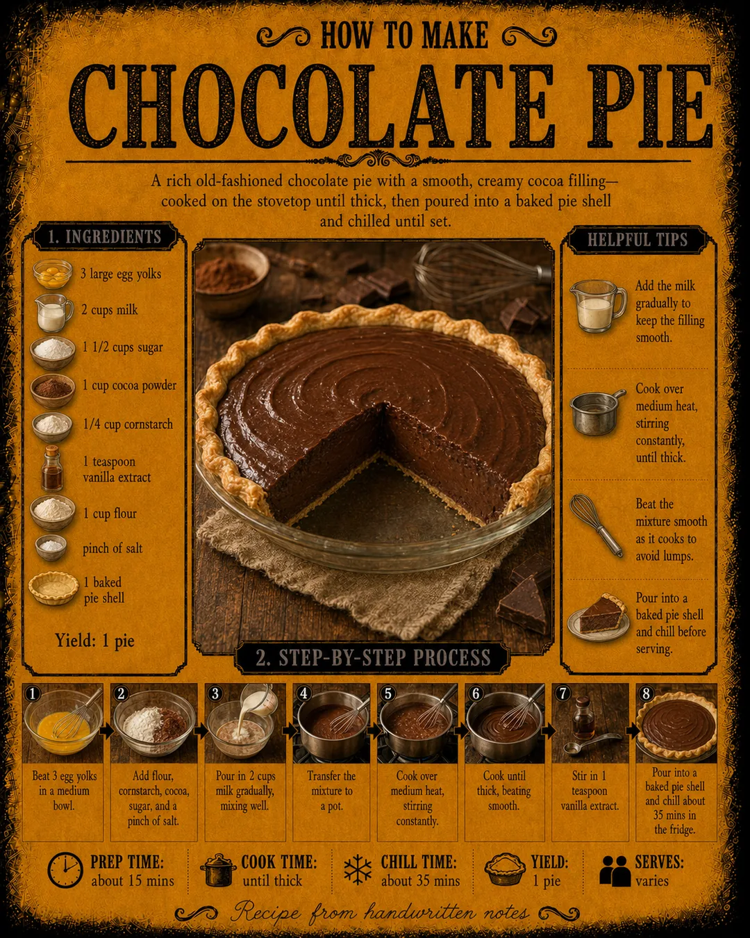 Official source card for Chocolate Pie