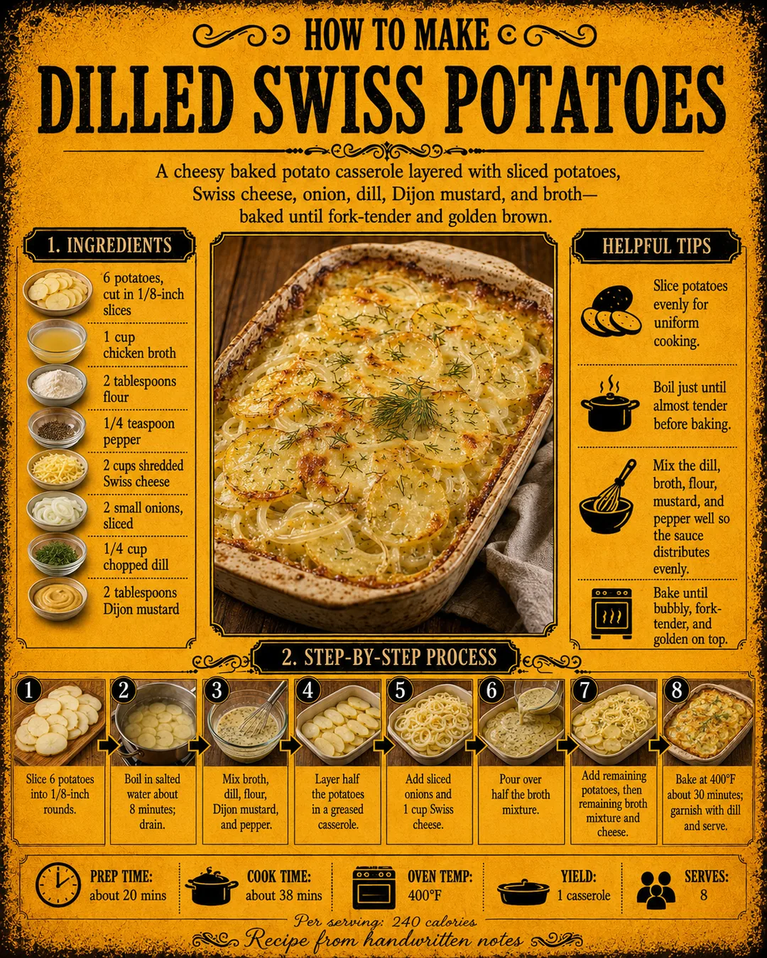 Official source card for Dilled Swiss Potatoes