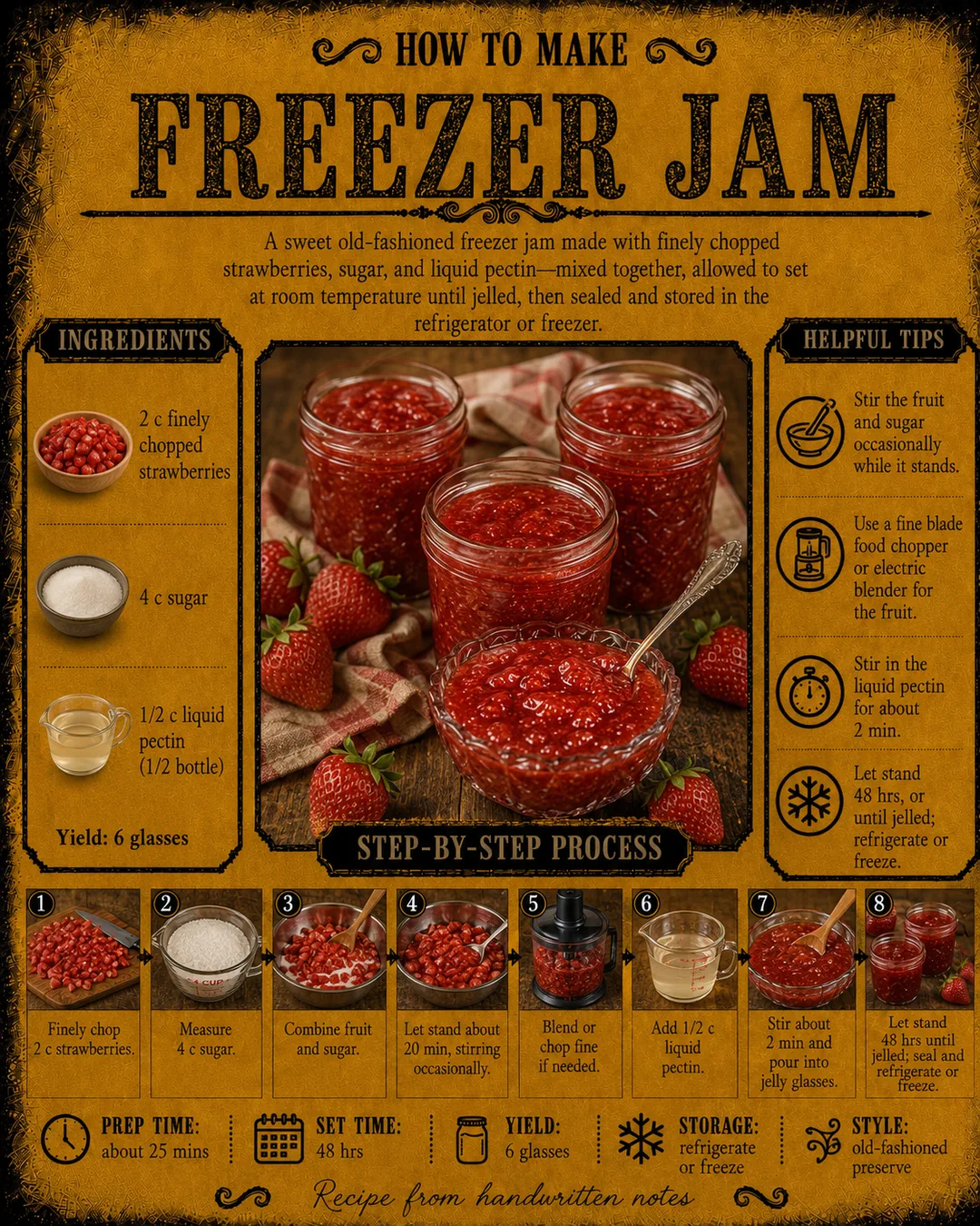 Official source card for Freezer Jam