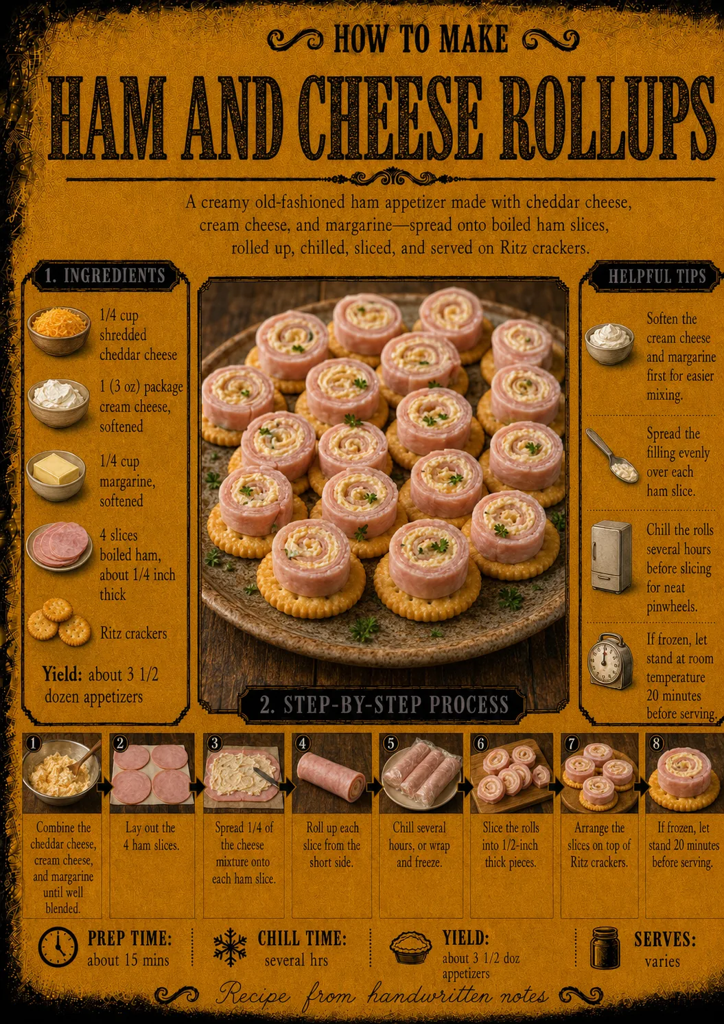 Official source card for Ham And Cheese Rollups