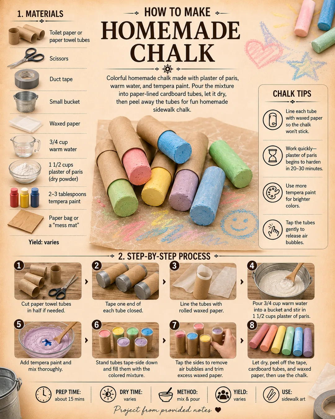 Official source card for Homemade Chalk