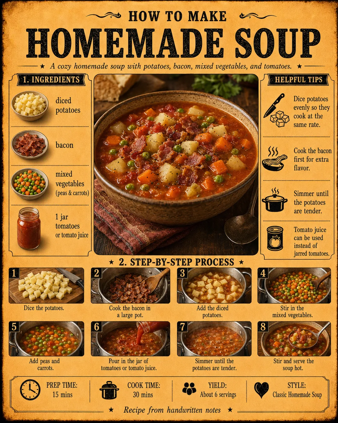 Official source card for Homemade Soup