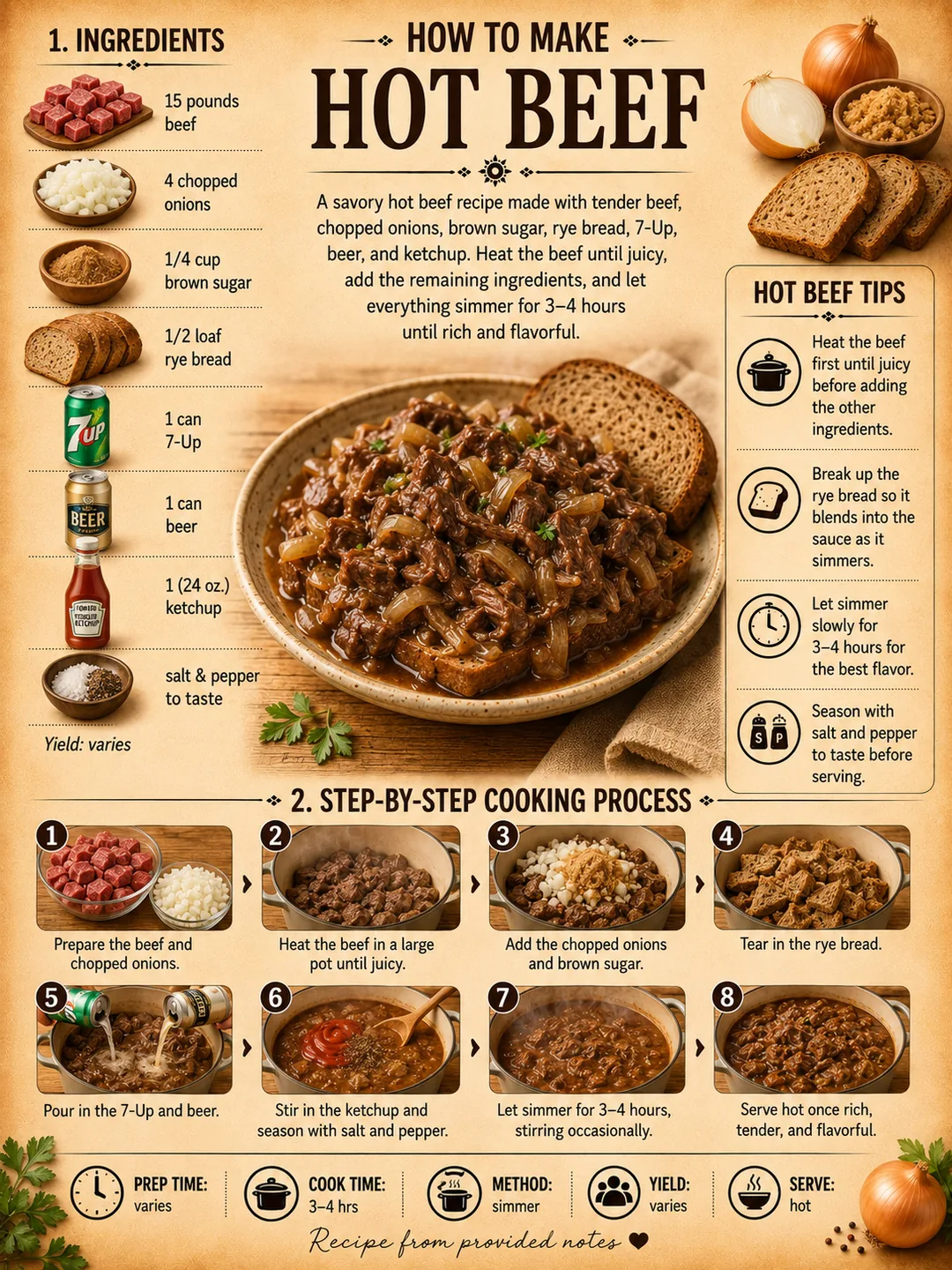 Official source card for Hot Beef
