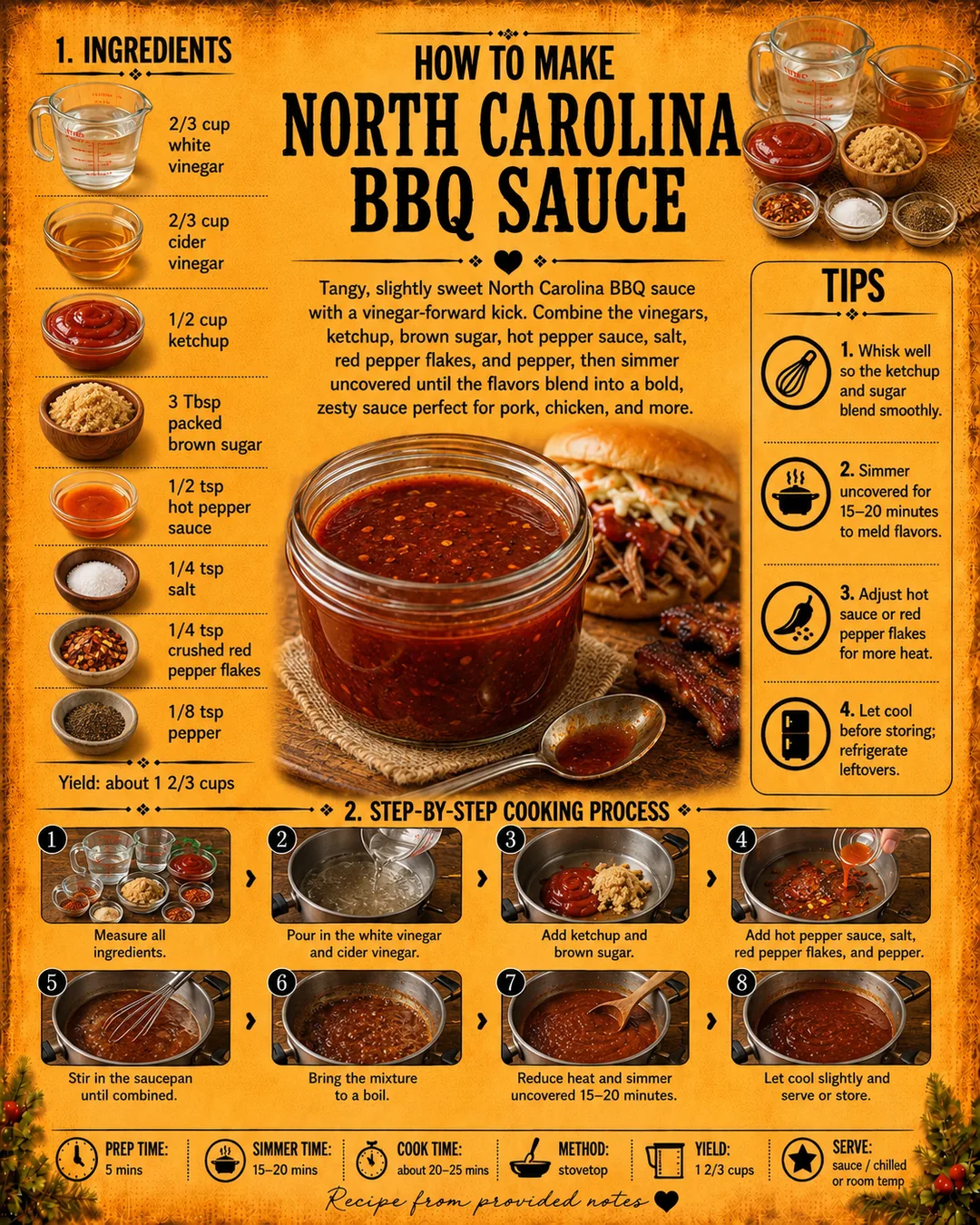 Official source card for North Carolina BBQ Sauce