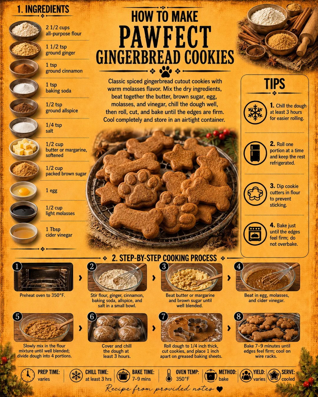Official source card for Pawfect Gingerbread Cookies