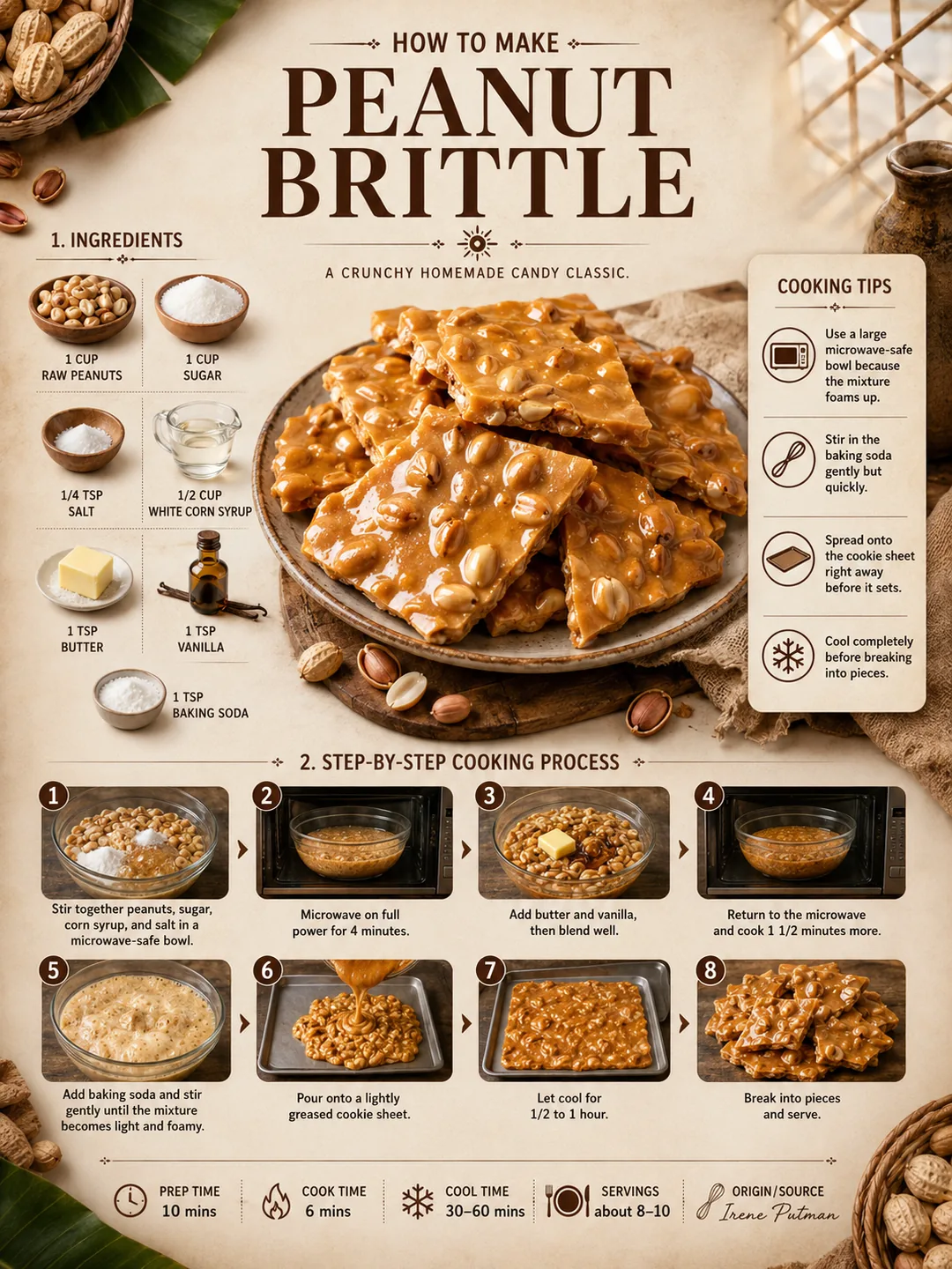 Official source card for Peanut Brittle