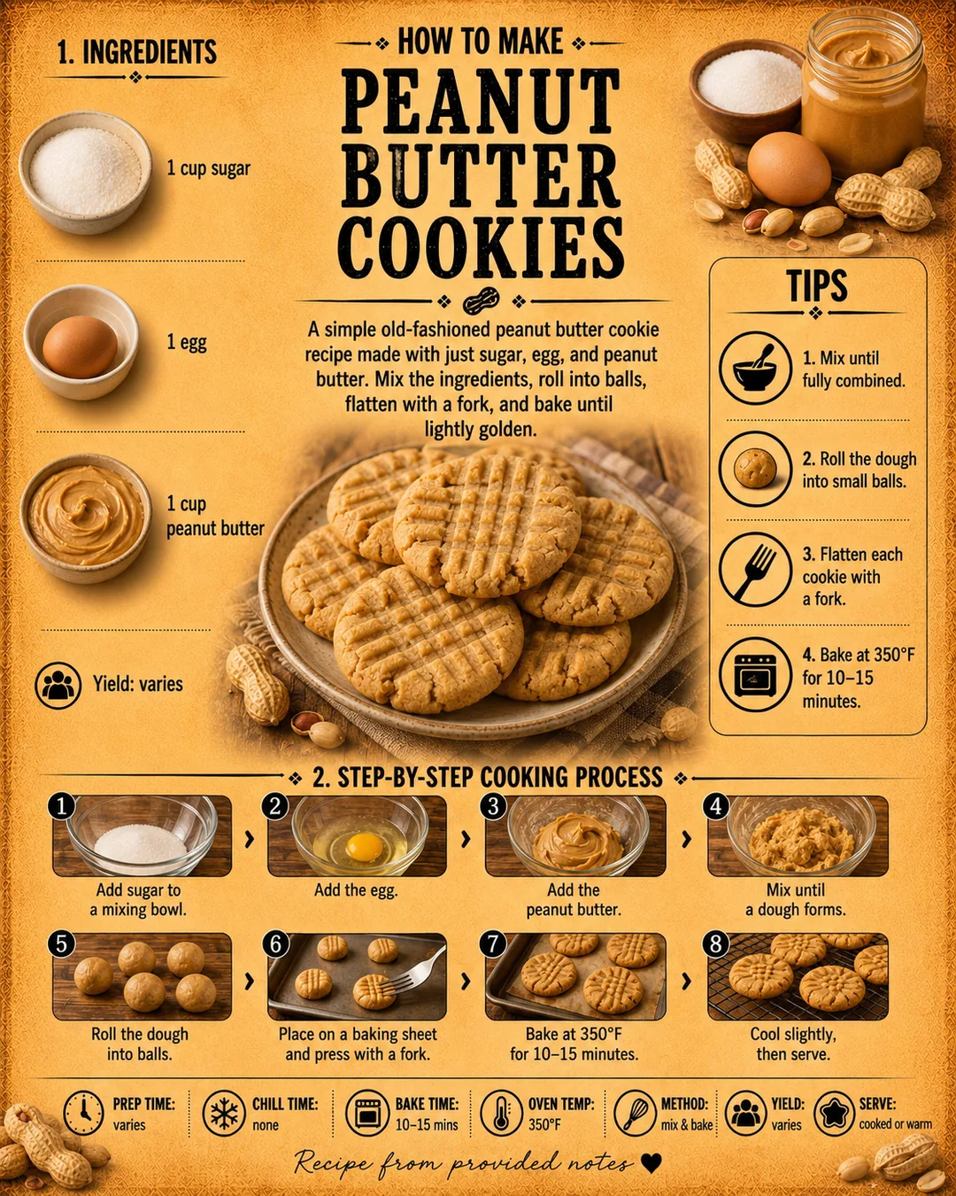 Official source card for Peanut Butter Cookies