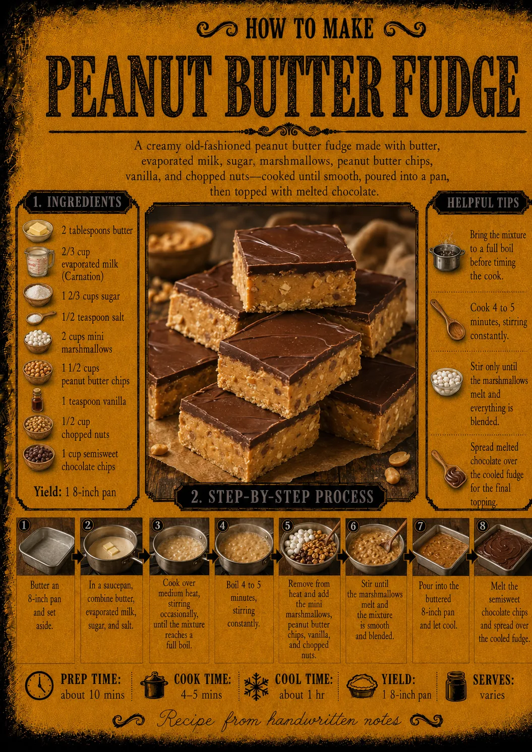 Official source card for Peanut Butter Fudge