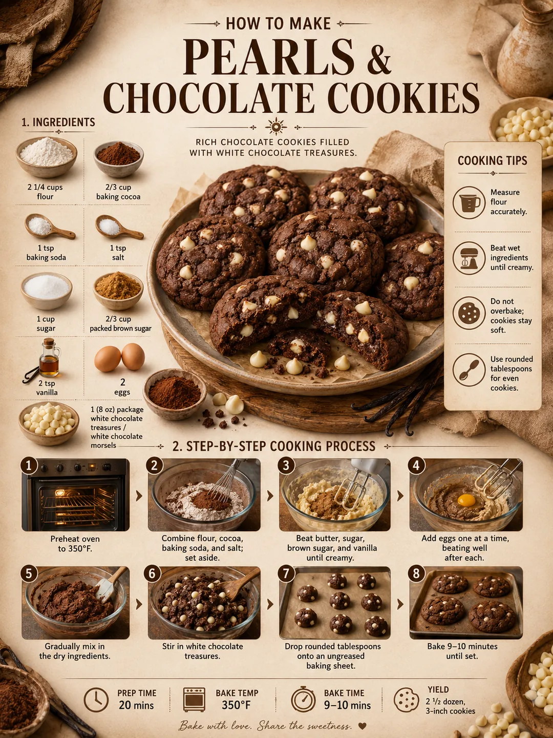 Official source card for Pearls & Chocolate Cookies