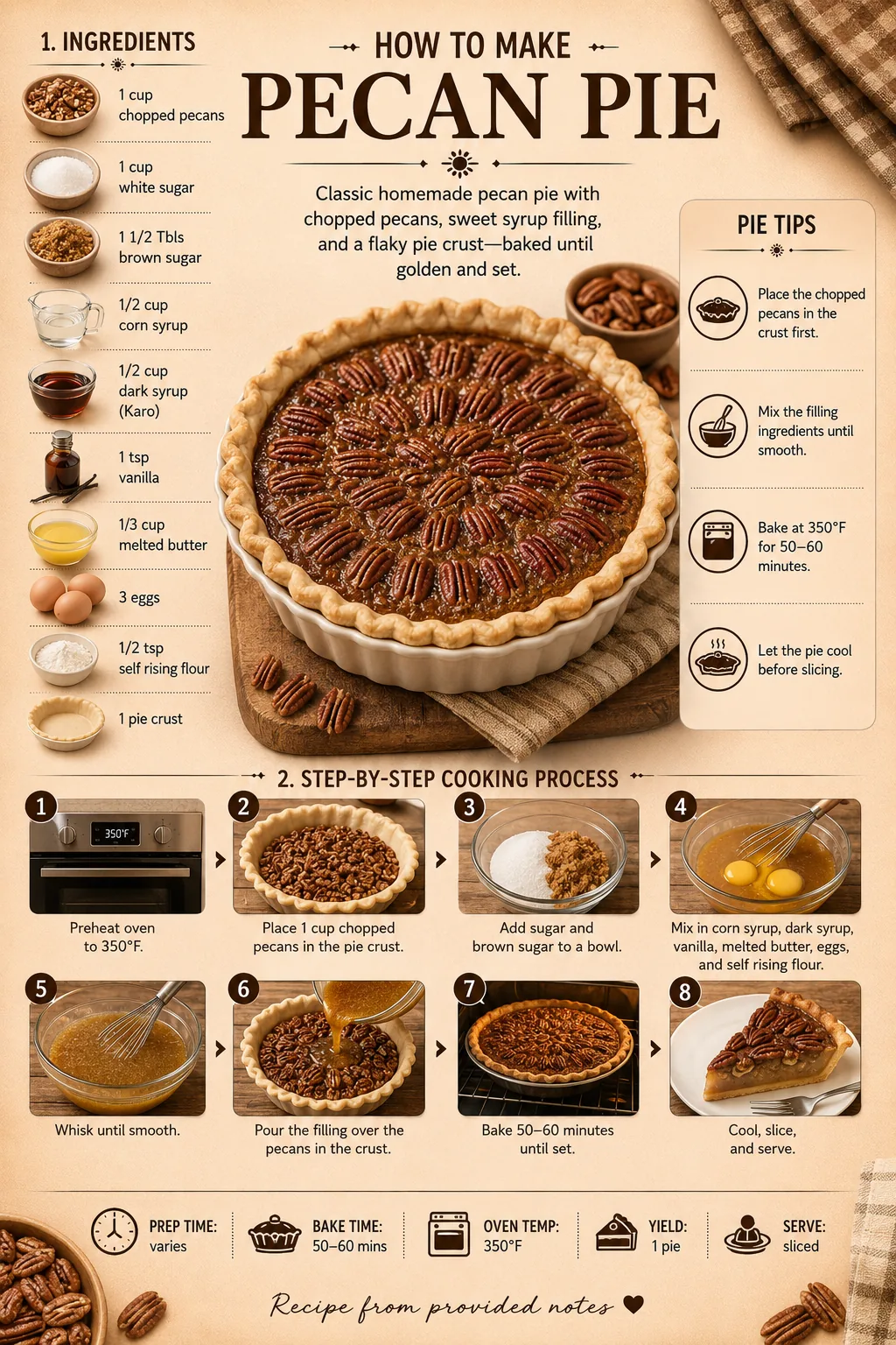 Official source card for Pecan Pie