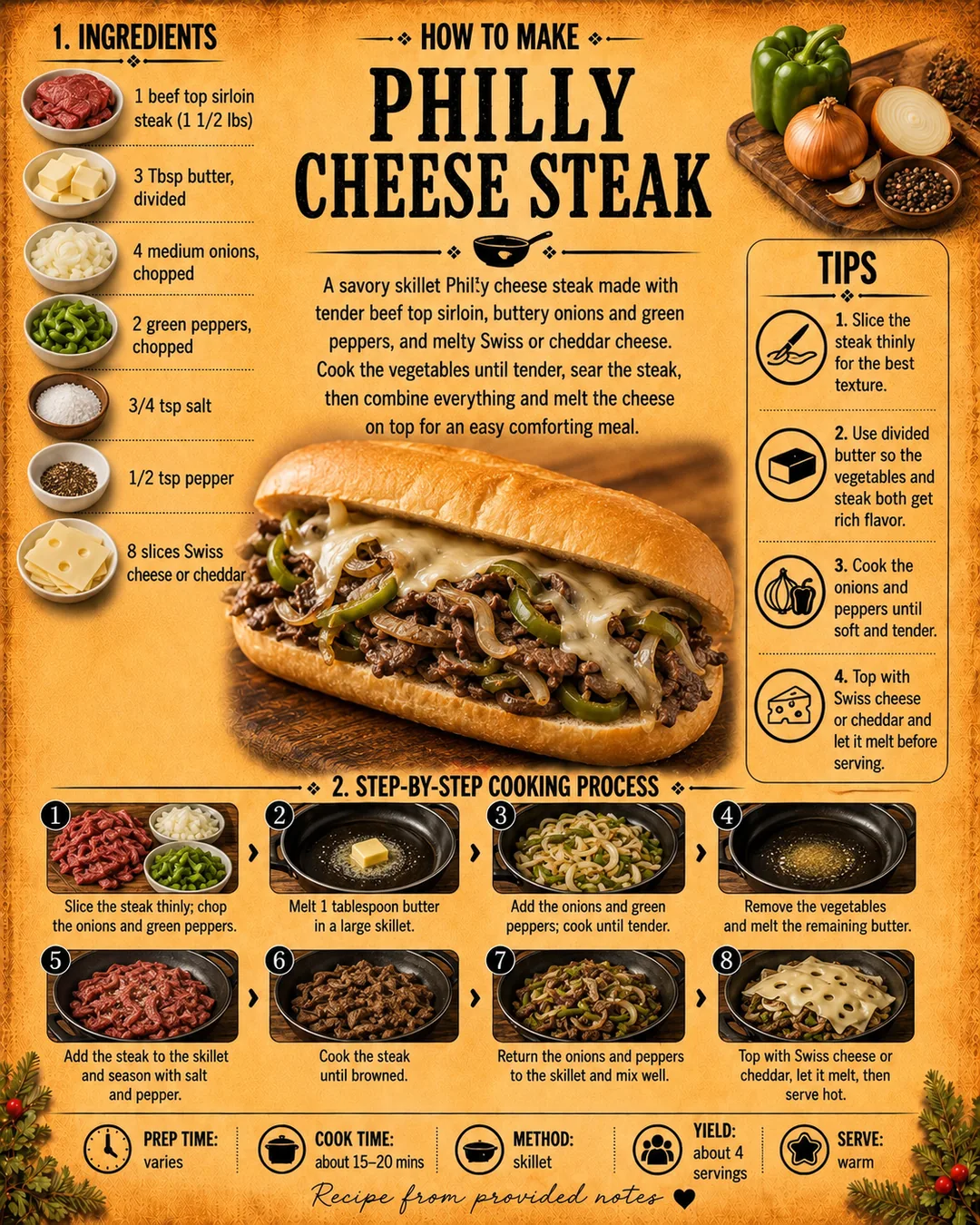 Official source card for Philly Cheesesteak