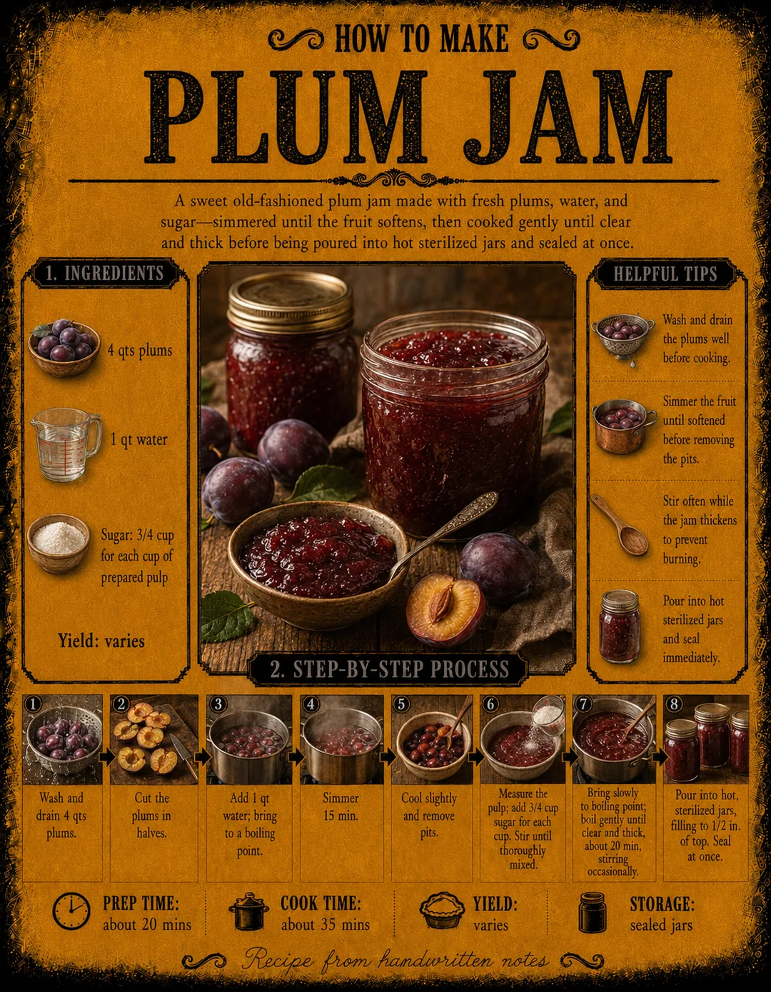 Official source card for Plum Jam