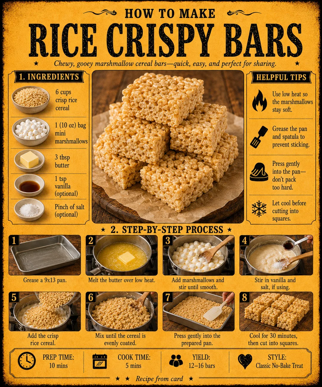 Official source card for Rice Crispy Bars