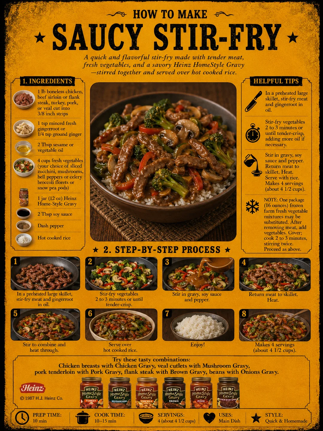 Official source card for Saucy Stir Fry