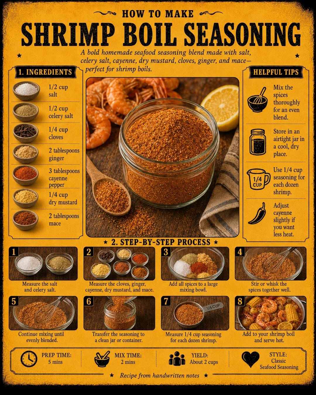 Official source card for Shrimp Boil Seasoning