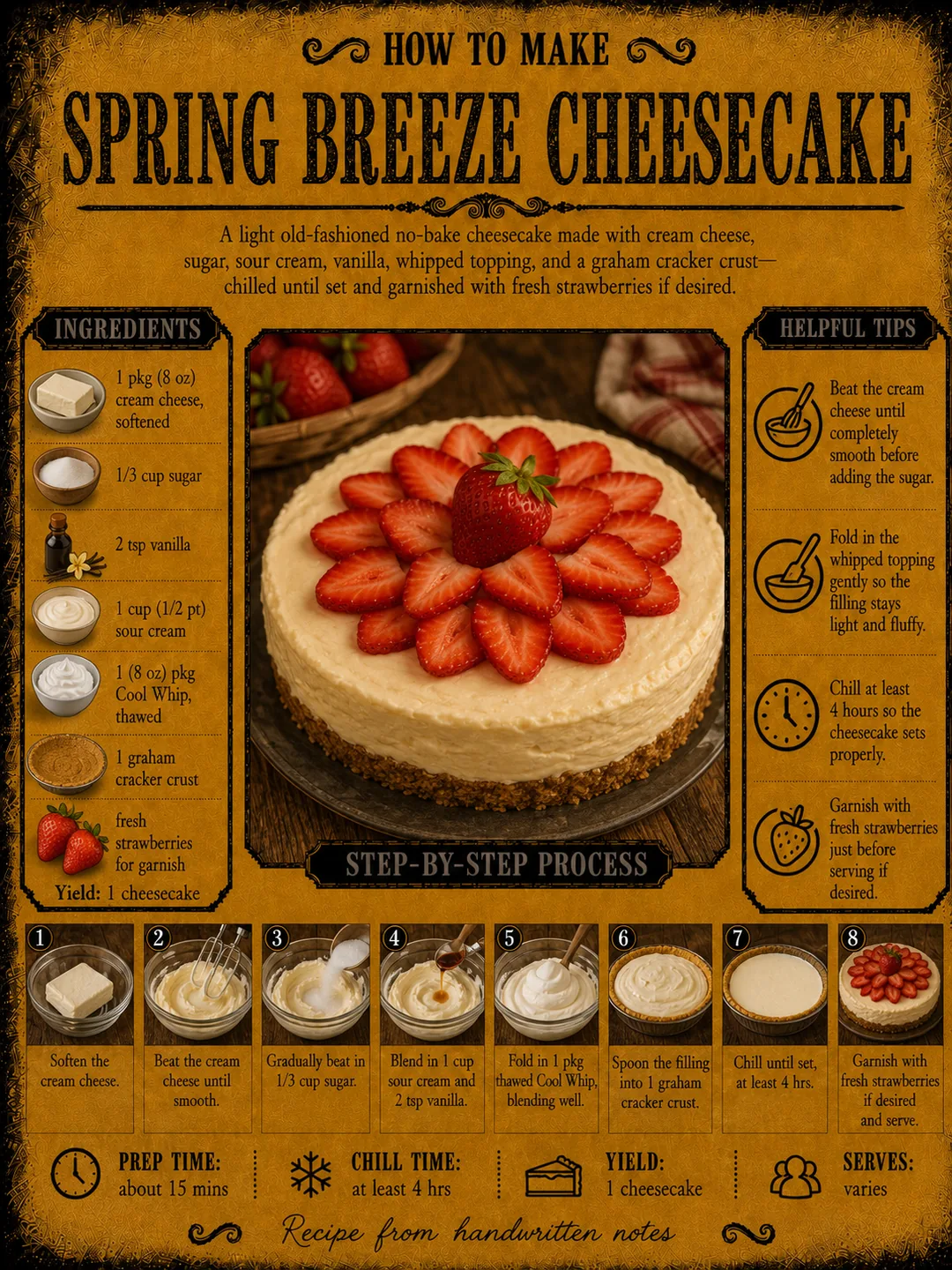 Official source card for Spring Breeze Cheesecake