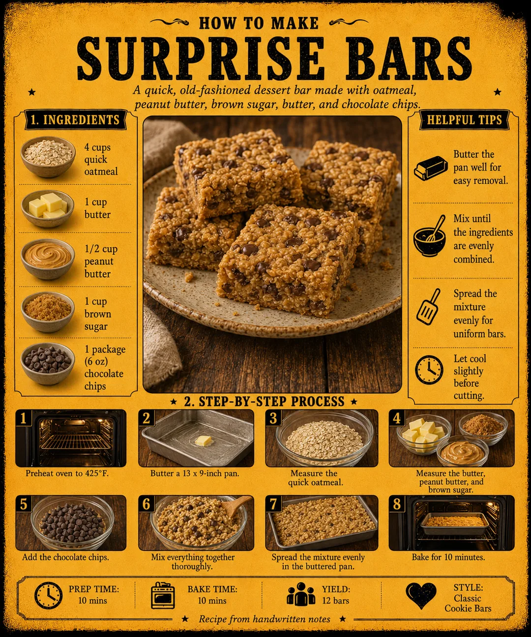 Official source card for Surprise Bars