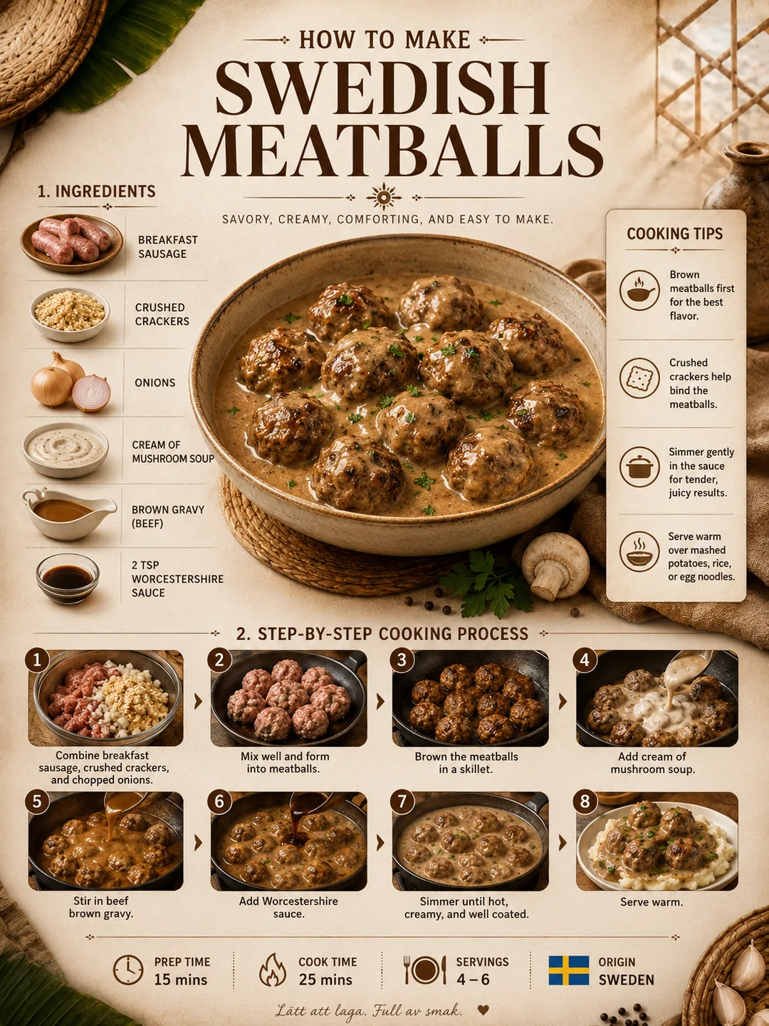 Official source card for Swedish Meatballs