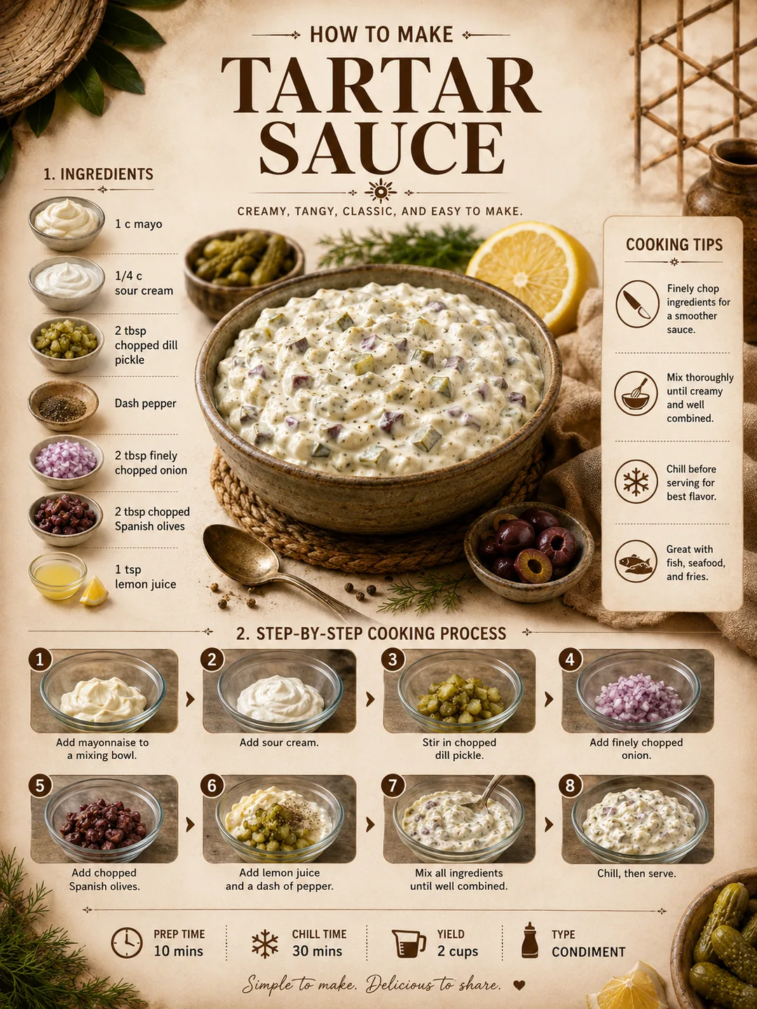 Official source card for Tartar Sauce
