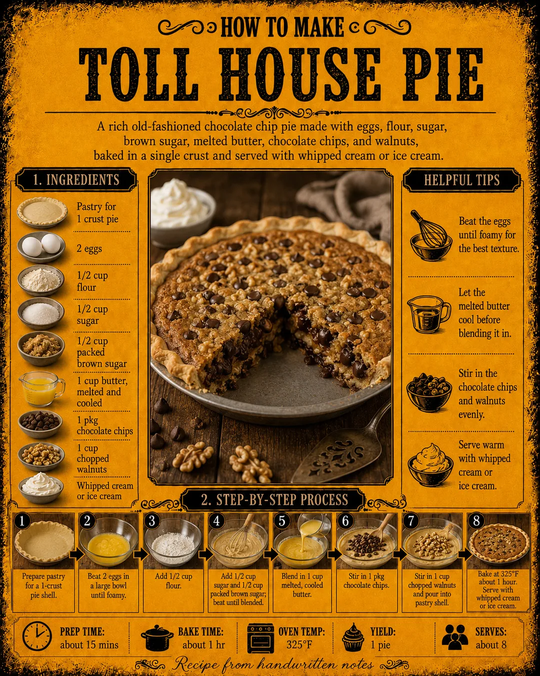 Official source card for Toll House Pie
