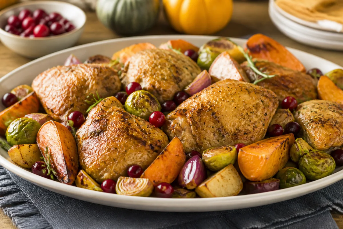 Autumn Harvest Chicken prepared dish