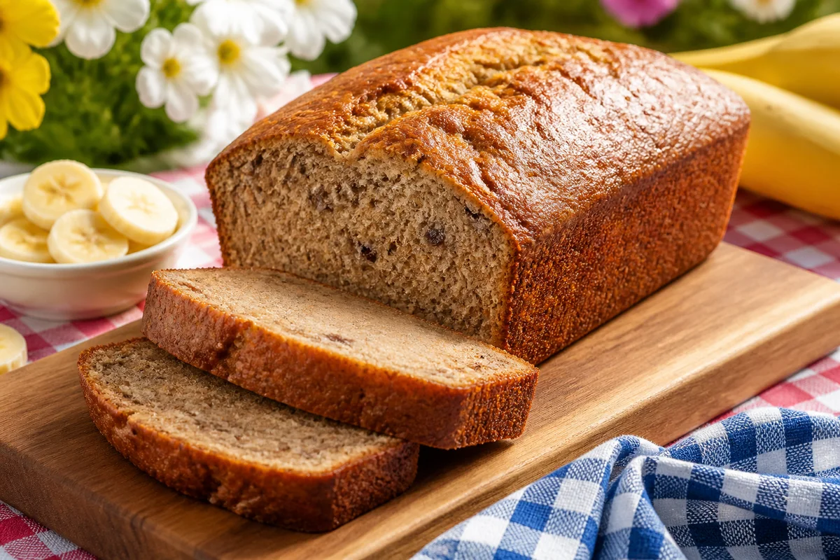 Homemade banana bread