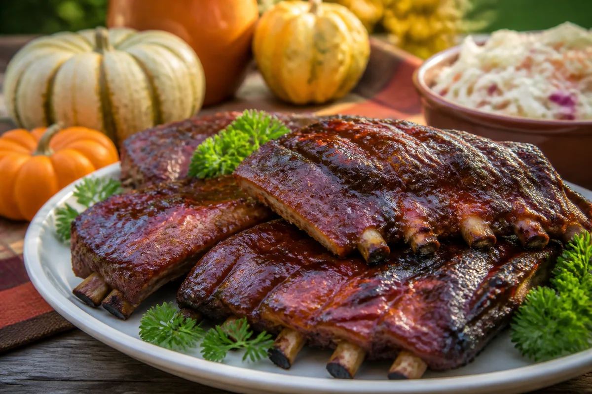 Barbecued Spareribs prepared dish