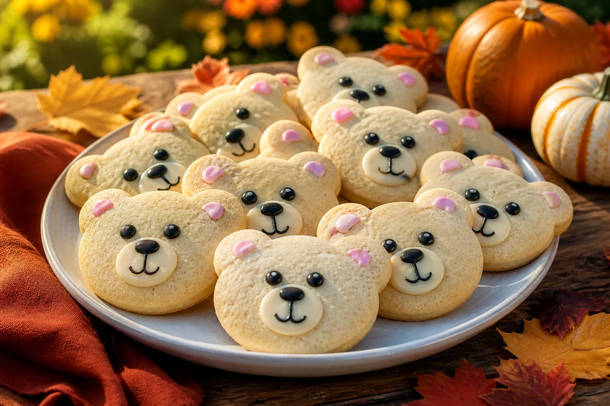 Beary Sweet Sugar Cookies prepared dish