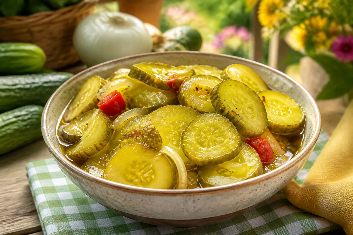 Bread & Butter Pickles prepared dish