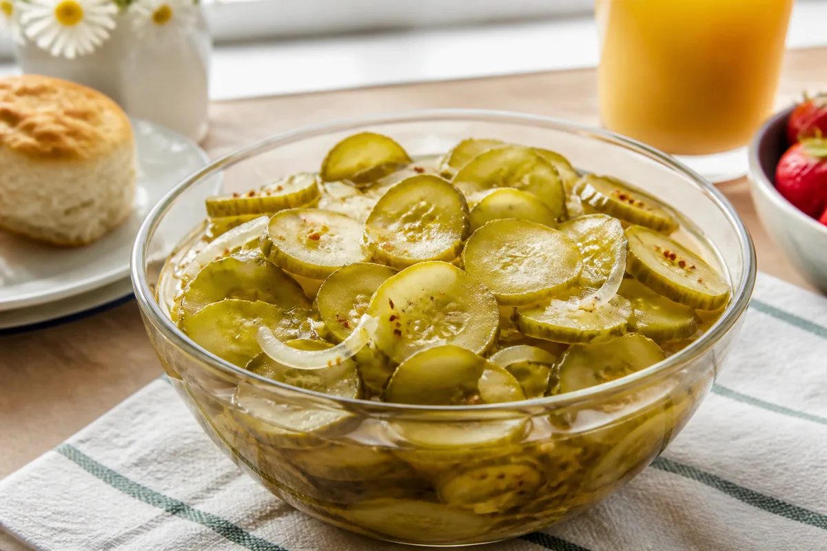 Bread And Butter Pickles prepared dish