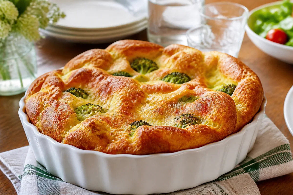 Broccoli Cheese Puff prepared dish