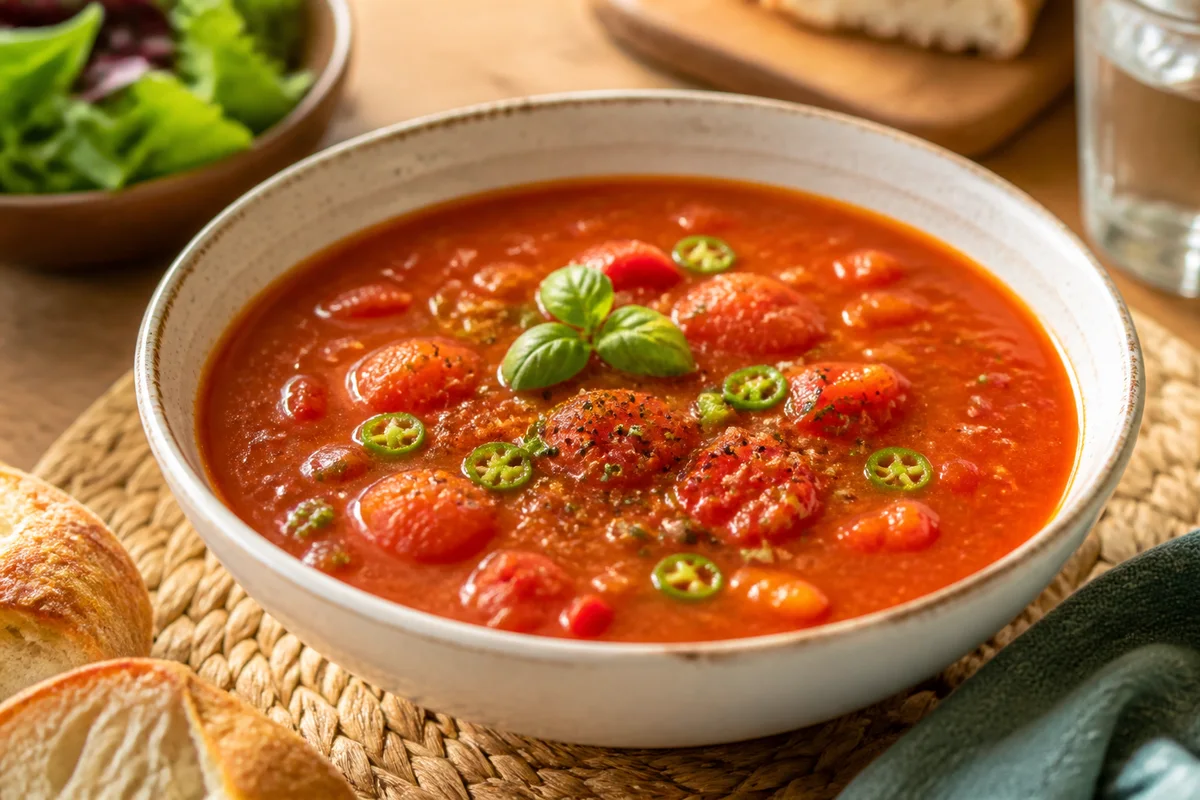 Chili Tomatoes prepared dish